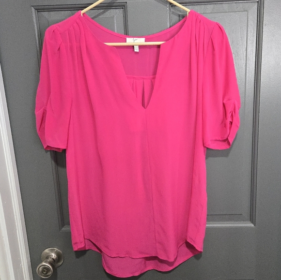 Joie Tops - Hot pink silk top